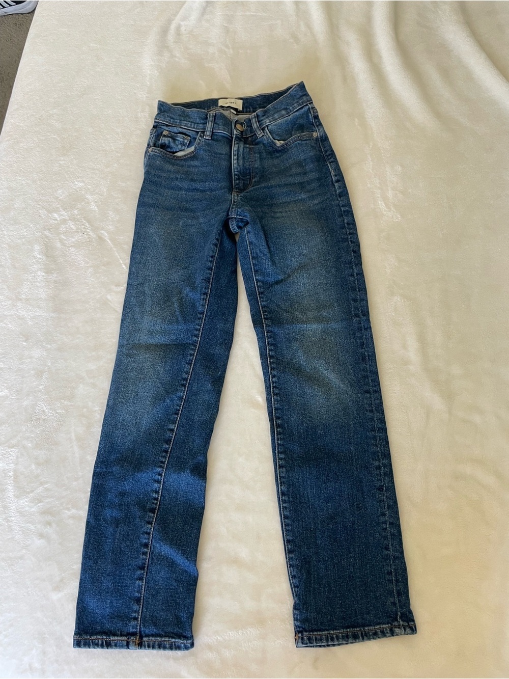 DL1961 Mila Cigarette Medium-Dark Blue Straight Leg Jeans